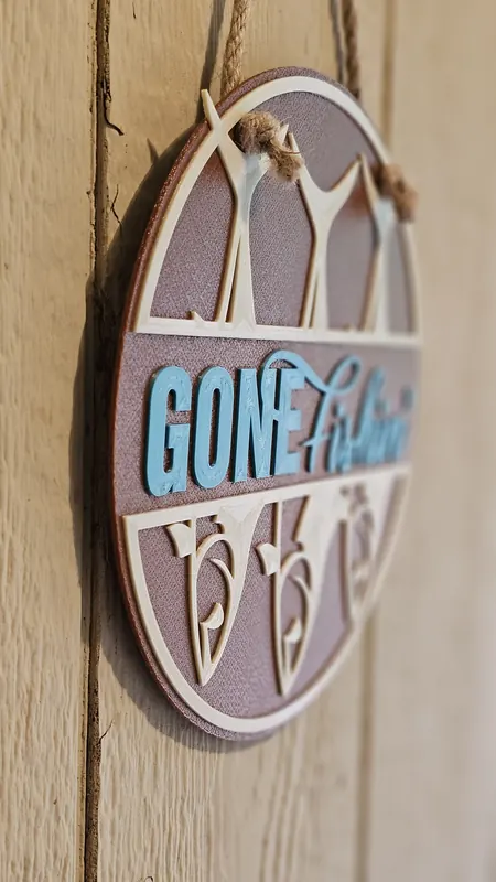 Decorative Craft Sign - 3D printed home decor sign